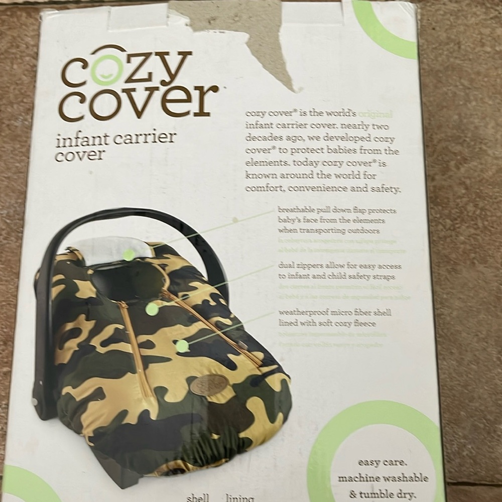 Infant carrier cover ! Brand new Army color
